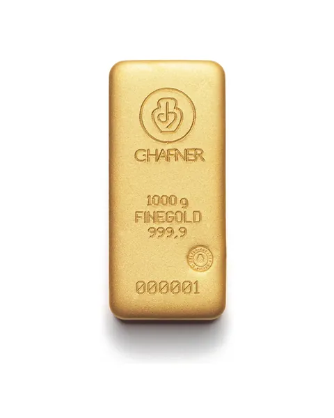 C.HAFNER Gussbarren, 1000 g Feingold 999,9